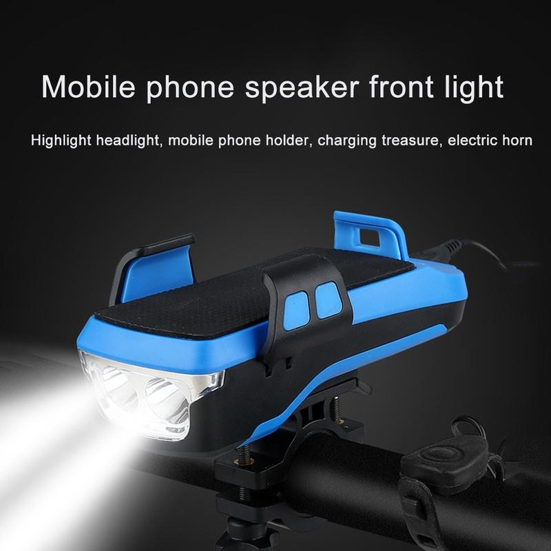 Buy 4 In 1 Bike Light Rechargeable Flashlight Phone Holder Light