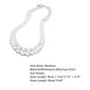 Mulheres pérola contas incrustadas dupla camada colar jóias