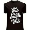 European Sizes 1pc Men'S Never Give Up 3D Graphic T-Shirt, Crew Neck, Short Sleeve, Regular Fit, Weekend Casual Wear