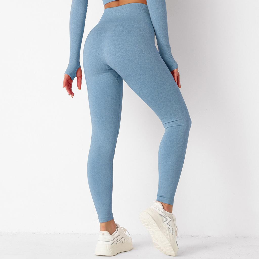 Women's Color Seamless Knitting Tight Fitting Tight Buttocks Yoga Pants