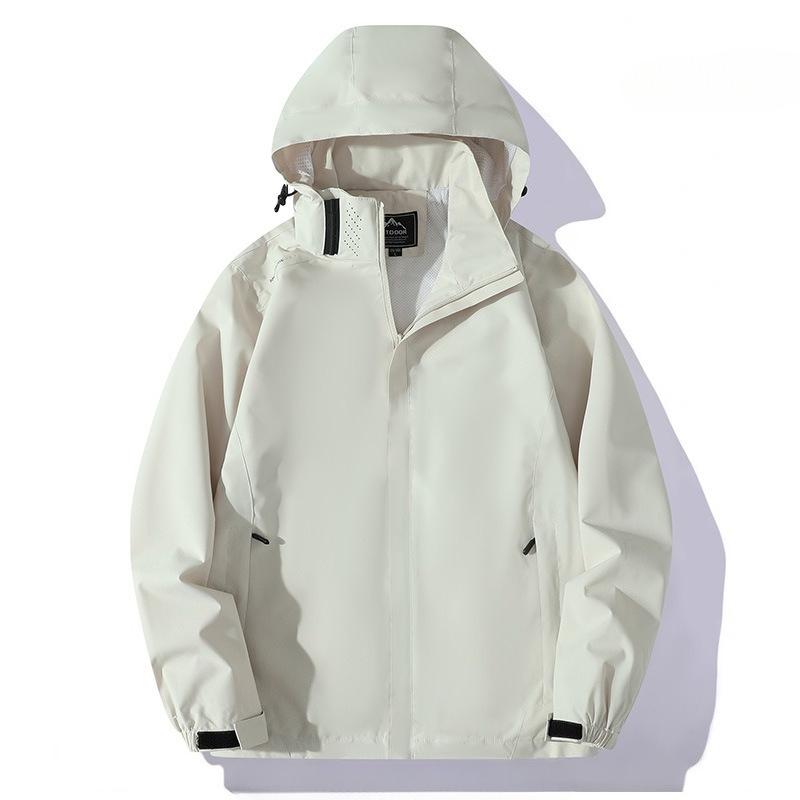 

Мужская тонкая повседневная спортивная альпинистская куртка Женская ветрозащитная куртка Съемный капюшон Парный стиль 3XL