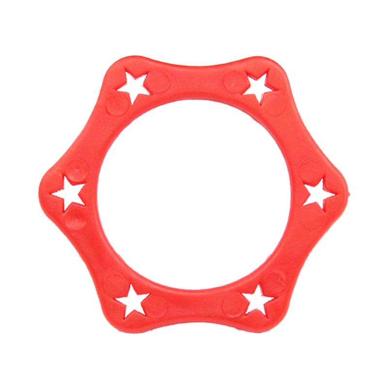 Hexagonal Shockproof Wireless Microphone Ring - Anti-roll, Anti-drop, Anti-slip KTV Soft Rubber Cover