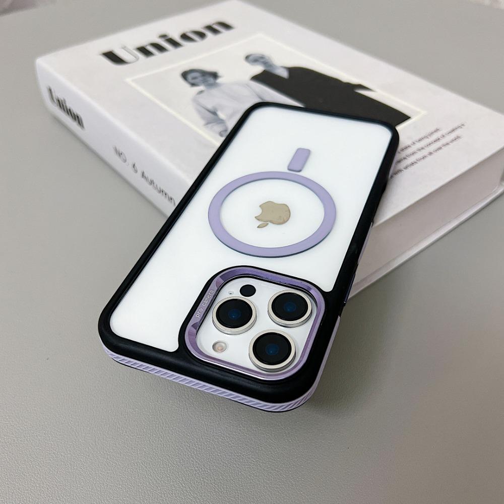 Upscale Luxury MagSafe Magnetic Adsorption Wireless Charge Color Clear Case For iPhone 16 15 14 13 11 12 Pro Max 16 Plus Cover
