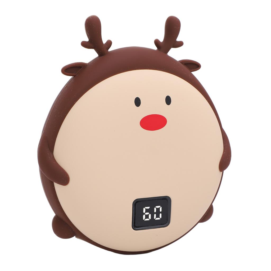 2 In 1 Handwarmer 10000 MAh Power Bank Cartoon 2 Temperature LED Digital Display USB Charging