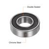 uxcell 2pcs 6002-2RS Deep Groove Ball Bearing Chrome Steel Z2 Double Rubber Sealed Bearing 15mm X 32mm X 9mm