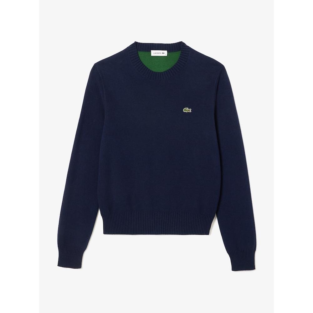 Lacoste Pulover de damă din amestec de bumbac cu gât rotund Af3323 54n 166 q2nAf3323 54n166