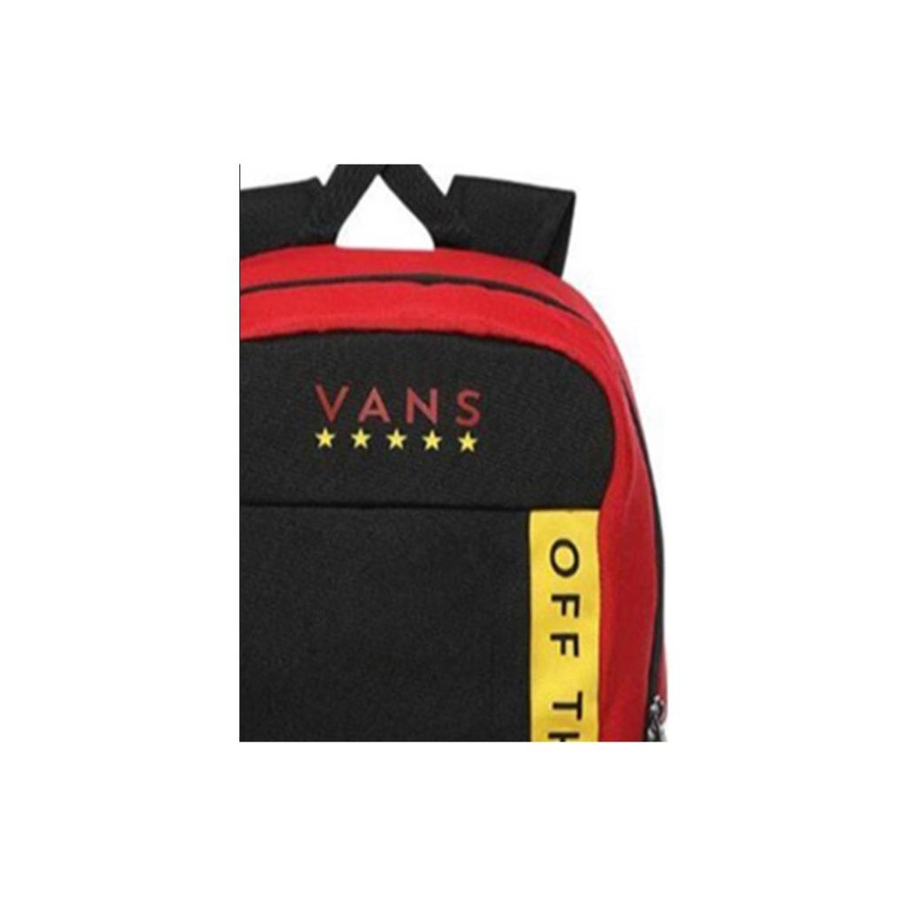 Vans Color Block Large Capacity Patchwork Backpack Unisex Backpack Black VN0A3I68A2T
