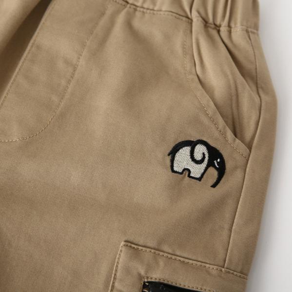 Children's Casual Pants Boys' Spring and Autumn Pants Baby Embroidered Pants