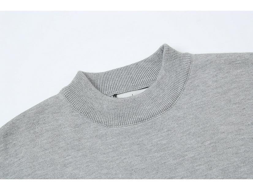 Crossstone Unisex Klassischer Frottee Rundhals Pullover - Langarm für Herbst/Winter