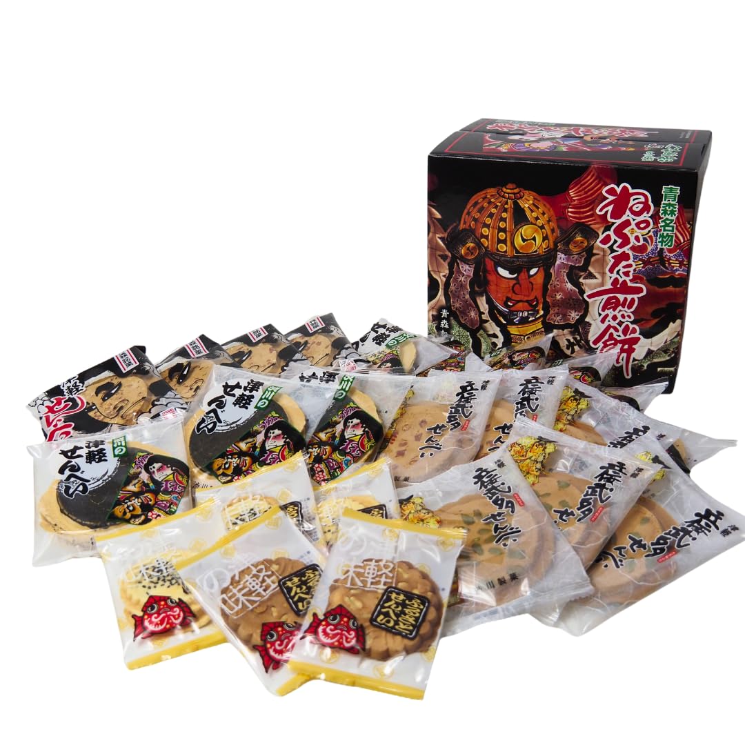 

Shibukawa Neputa Rice Crackers from Tsugaru Rice Aomori (40 pieces) Crackers, Kuroishi,