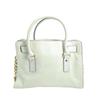 Michael Kors Shoulder Bag leather Handbag Calfskin white Women Used
