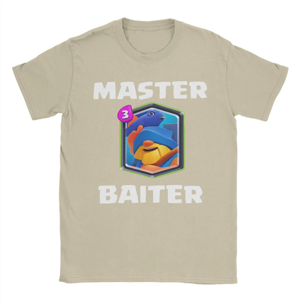 Master Baiter CClashs RRoyales TShirt Men Leisure 100 Cotton Tee Shirt Crewneck Short Sleeve T Shirt Graphic Clothes