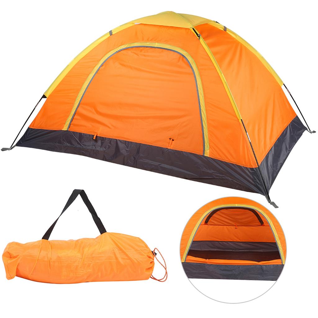 Outdoor Portable Anti Mosquito 1 2 People Tent Accessory for Climbing Camping Beach(orange )