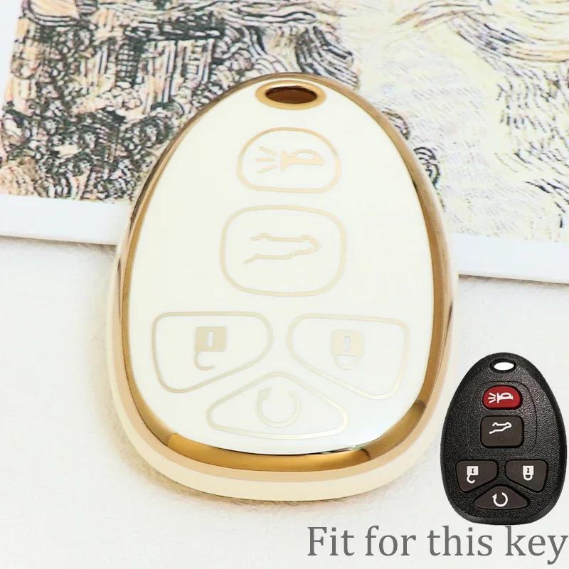 5/6 Buttons New Tpu Smart Remote Shell For Chevrolet For Gmc Yukon Suburban Tahoe Fob Car Styling Car Key Case Accessories