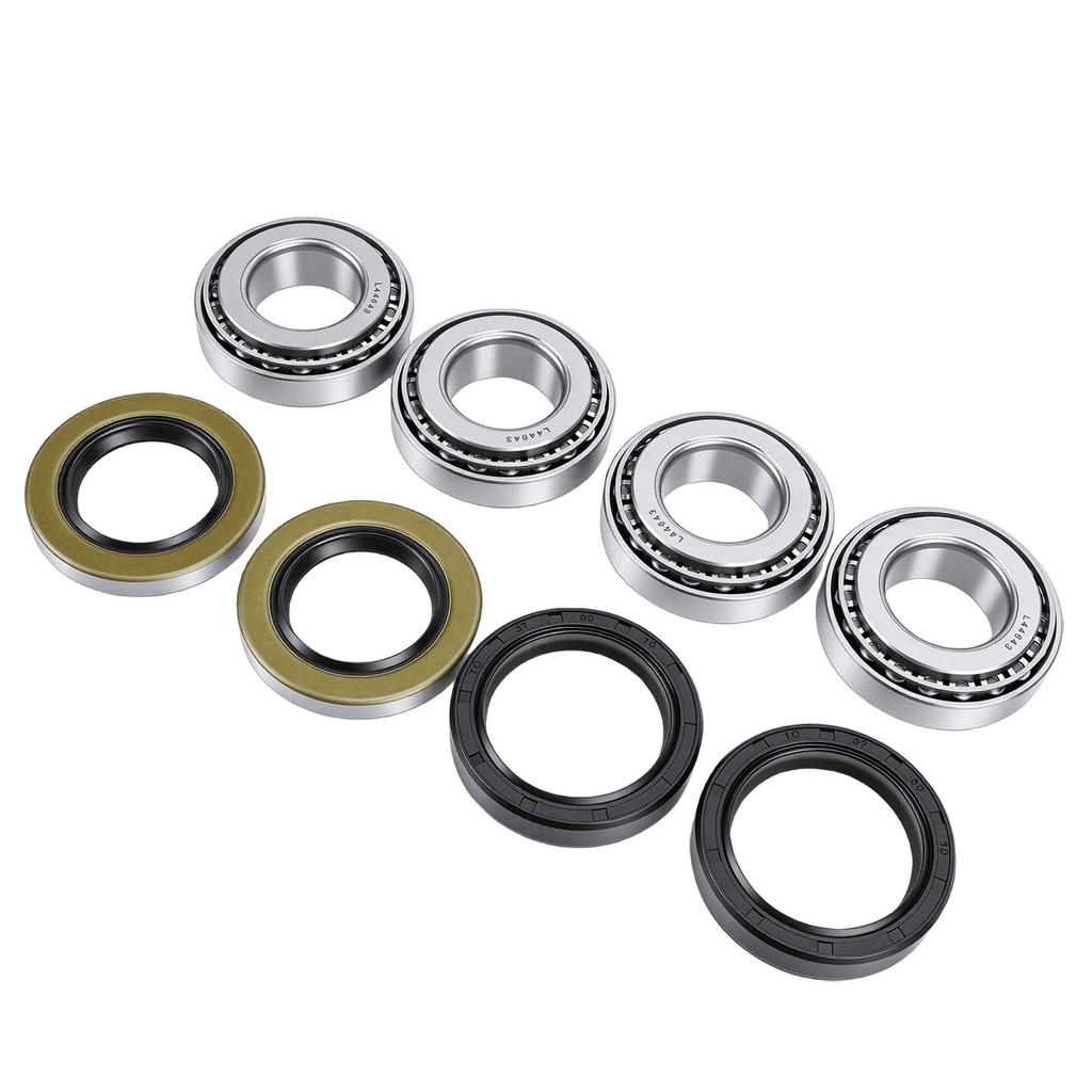 2er Set Anhänger Radnabe Lager Kit L44643 für 1 Zoll 2000 2200lbs Achse mit Fettdichtungen Splint Dichtung