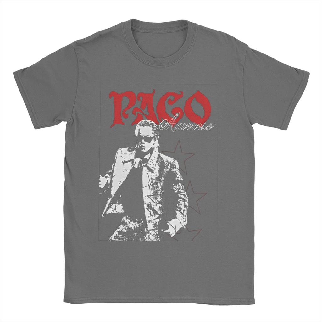 Increíbles Camisetas del Tour Papota de CA7RIEL y Paco Amoroso para Hombre Cuello Redondo Camiseta 100% Algodón Camisetas de Manga Corta Tops Clásicos