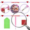 4Pcs Special Shaped Christmas Butterfly Flowers 5D DIY Diamond Art Book Mark Diamond Painting Bookmark Making Kit for Beginners