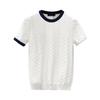 Men's Trendy High-End Short-Sleeve Sweater, Spring/Autumn 2023 Thin Knit Base Layer