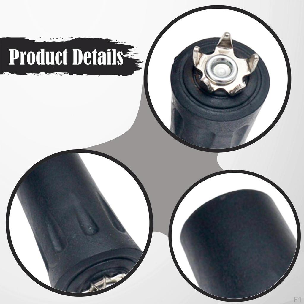 2x Ice Cane Crutch Tips Rubber Sleeves Replacement Trip Tip Point Grip Foot Pads for Outdoor Winter