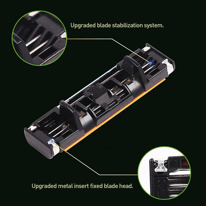 Gillette Aparat de ras Vector 3 1 mâner 4 capete de ras Aparat de ras pentru bărbați cu lame de schimb