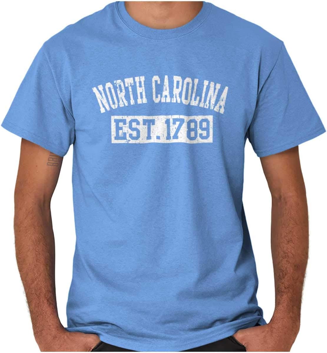 Vintage North Carolina Distressed Est Graphic T Shirt Men or Women S