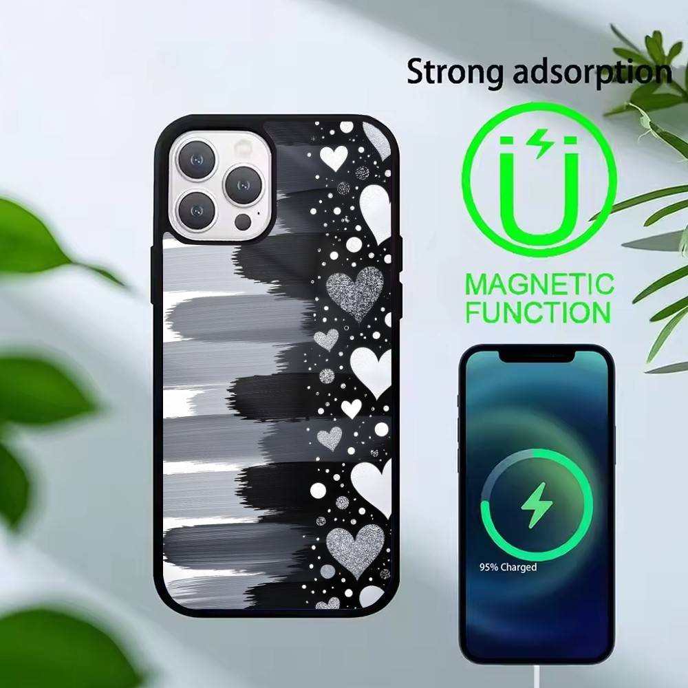 Y2k I-INS Graffiti Phone Case For iPhone 17,16,15,14,13,Pro,Max,Plus,Magnetic For Magsafe Wireless Charging