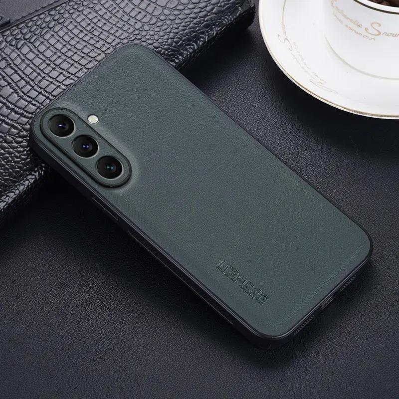 Carbon Fiber PU Leather Shockproof Cover For Samsung Galaxy A56 A36 4G 5G Anti-Shock Soft Phone Protection Case Bumper Shell