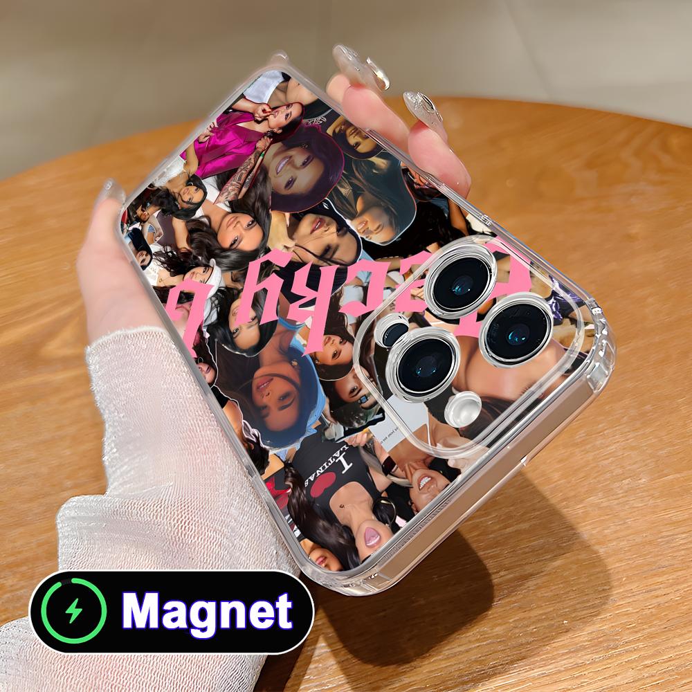 Fashion Becky G Clear TPU Magsafe Mobile Phone Case for iPhone 17 16 15 14 13 12 11 Air Pro Max Plus Mini Colorful Cover