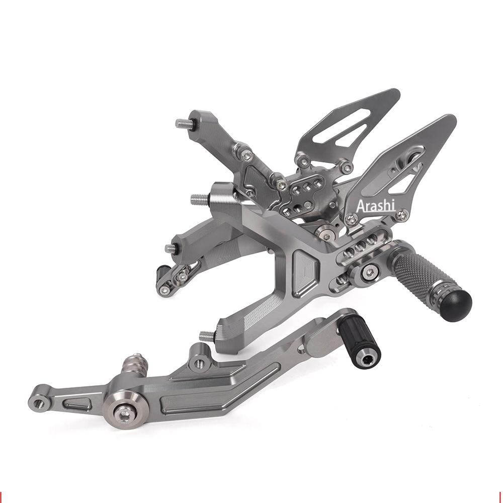 Motorcycle CNC Adjustable Rearset Front Foot Pedal For BMW S1000RR 2019-2024 M1000RR 2021-2023 Racing Foot Pedal