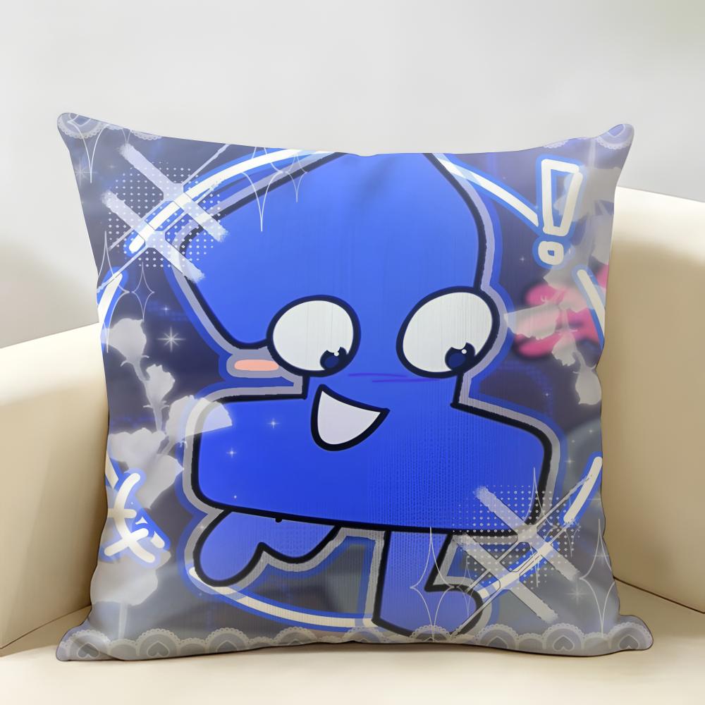Cute BBattle For BFB Cushion Cover Natural Linen Organic Fabric DoubleSided Printing Room Sofa Decor Pillow Case