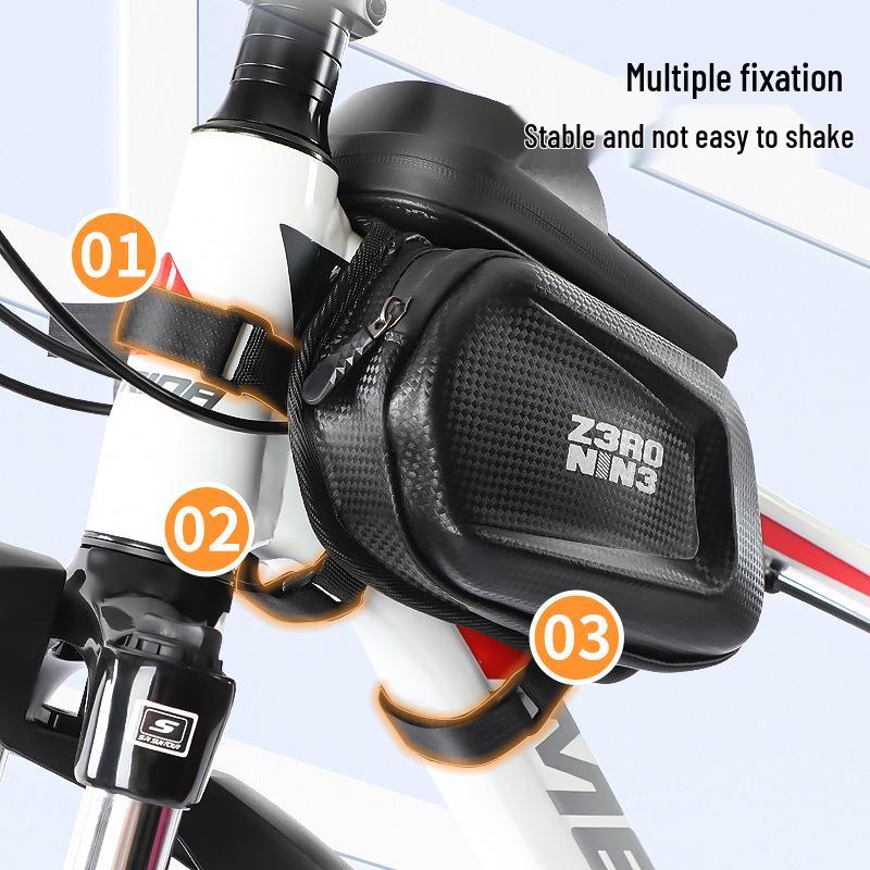 Waterproof Bicycle Front Pannier with Phone Storage