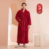 Mens & Womens Luxurious Extra Long Fleece Bathrobe - Thick, Plush, Plus Size Autumn/Winter Pajamas for Couples