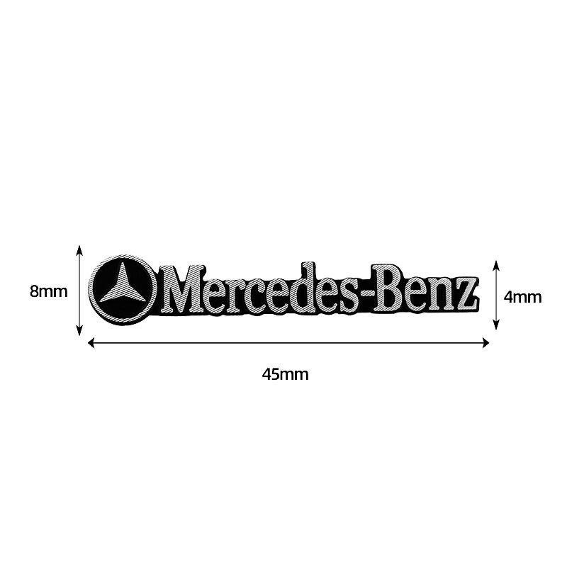CRW1 4pcs 3D Aluminum Speaker Stereo Speaker Badge Emblem Sticker For Mercedes Benz B/C/E/S Class A Class C200L GLC GLK CLA GLA