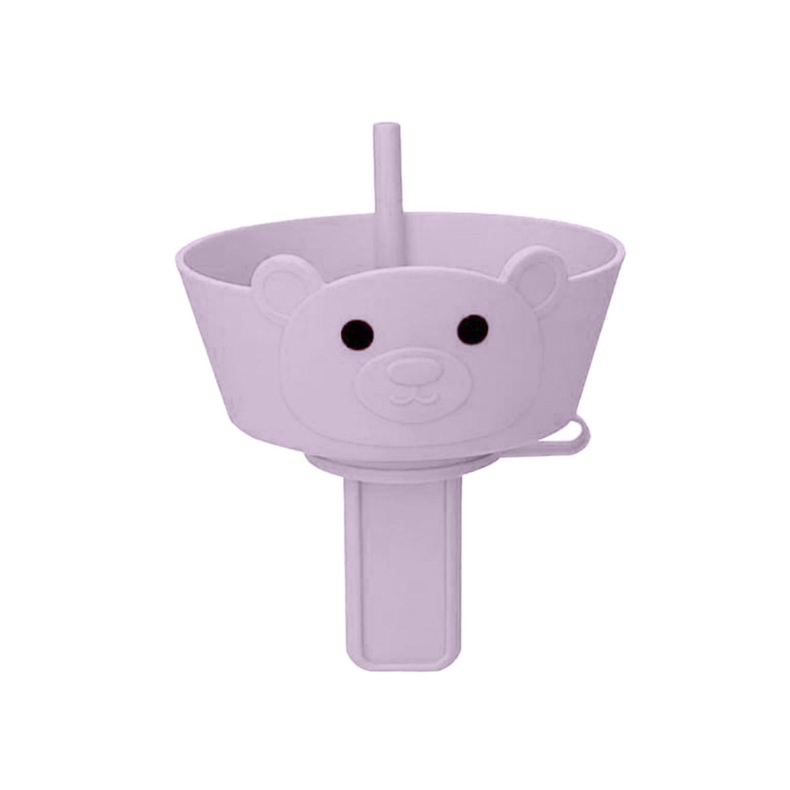 

Silicone Ice Cream Holder and Popsicle Stand Two in One Reusable Drip Catcher for Kids and Adults with Cute Animal Design for Home Use One Size фіолетовий