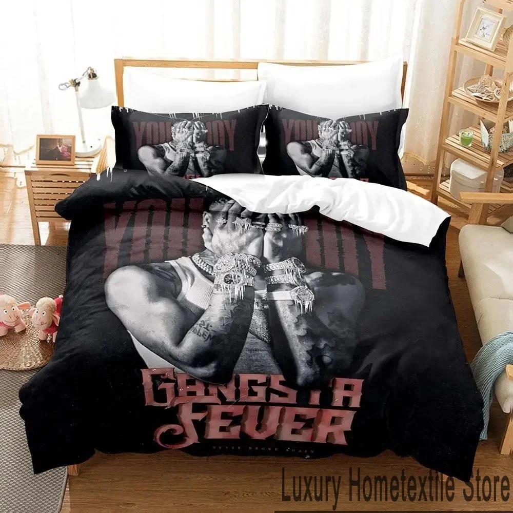 

3D Принт YoungBoy Never Broke Again Постельное Белье Пододеяльник Комплект Постельного Белья Покрывало Наволочка Одеяло Кинг Квин Размер Мальчики Взрослые EU Double 200x200cm