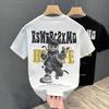 Cartoon Printed Short-sleeved T-shirt Men's Summer New Short T-shirt Trendy Brand Design Niche