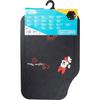 Tapis De Sol Tataway Paire De Tapis De Voiture Minnie Mouse, Pvc, Universel, 44 X 65 Cm, Noir Et Rouge