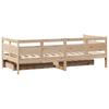 Daybed with Drawers 90 x 190 cm Solid Pine Wood