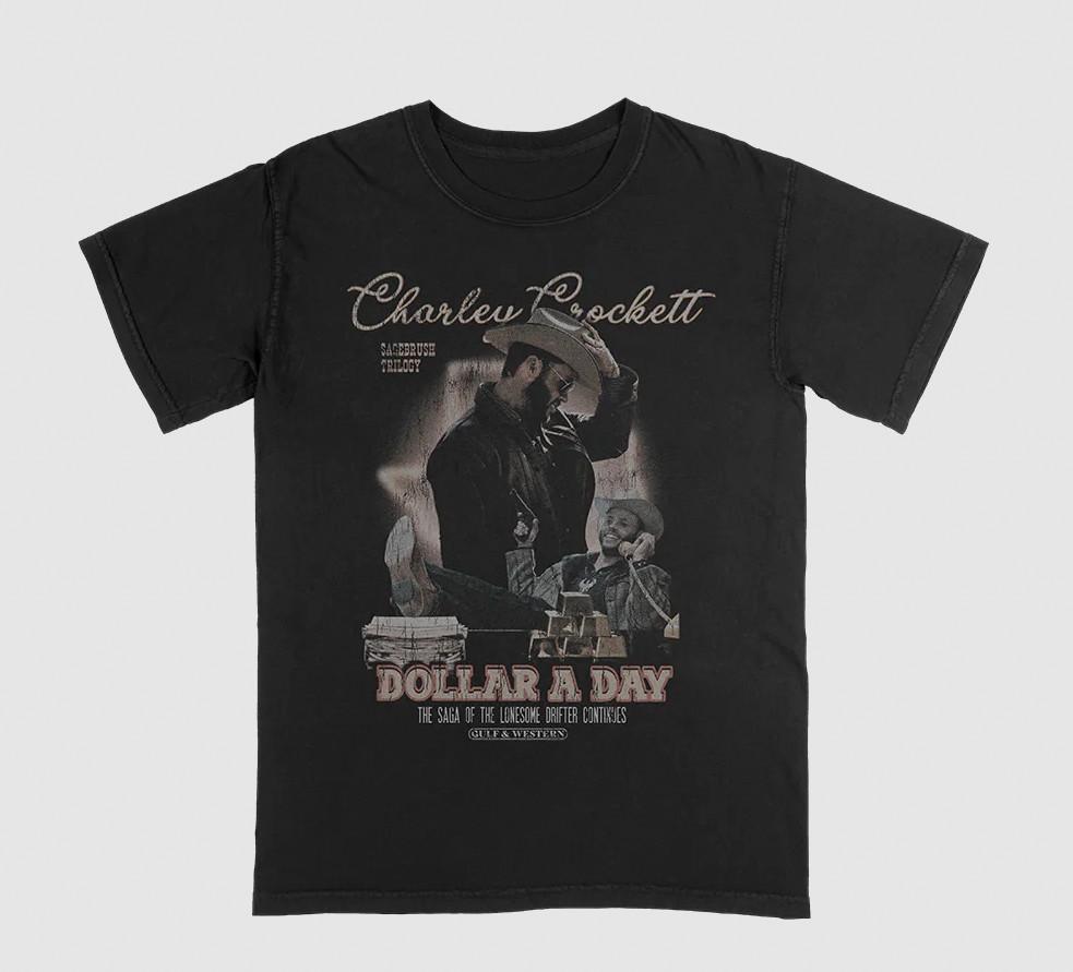 Charley Crockett The Saga Continues T-Shirt All Size S To 5XL WA564 L