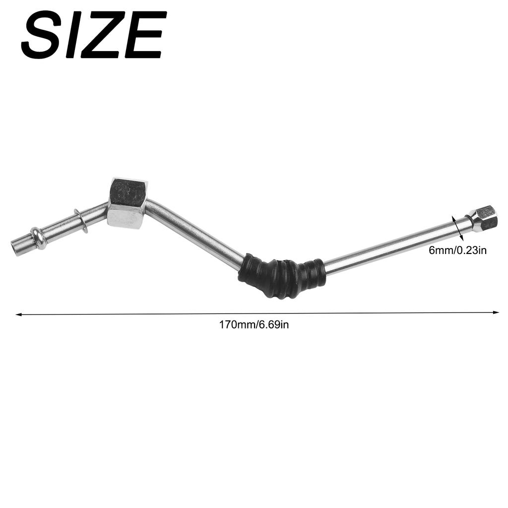 Steam Wand Parts for EC680 Coffee Machine Stainless Steel with Rubber Elbow for Enhanced Milk Frothing Capability