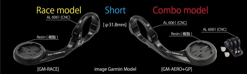 [RECMOUNT] Polar Combo Mount, Cantilever Type (Standard Width), 31.8mm (Black) [PL-AERO+GP]