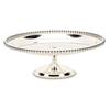 Stainless Steel Footed Tray Vintage European Style Silver Cake Plate Fruit Tray for Tea Party