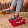 Japanese Style Tabi Ninja Shoes Women Retro Suede Flats Split Hoof Toe Boat Shoes Femme Mary Jeans Mocasines Ballet Flats Shoe