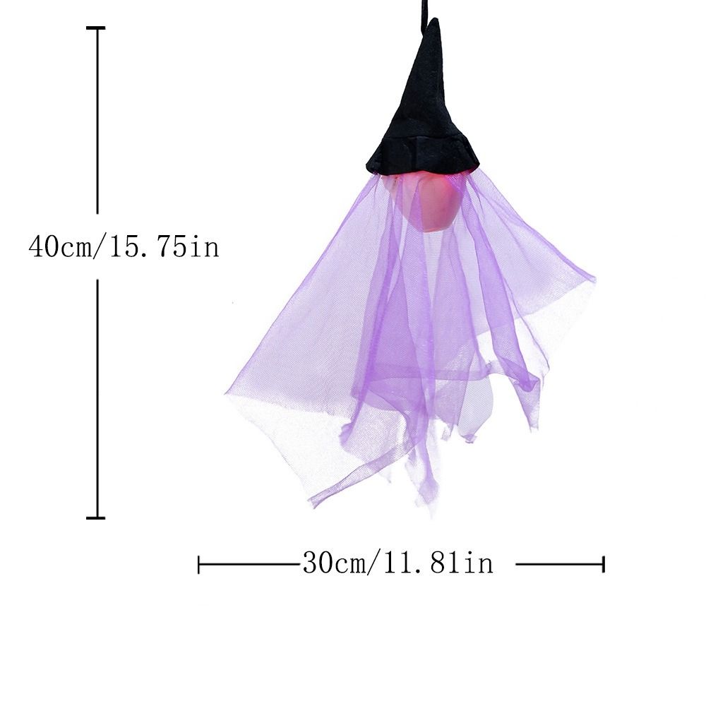 Witch Glowing Halloween Hanging Ghost With Hood Halloween Hanging Pendant  Living Room