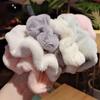 Warm Soft Velvet Hair Scrunchies Furry Elastic Hair Band Women Girls Ponytail Holder Hair Rubber Band Hair Ties Hair Accessories
