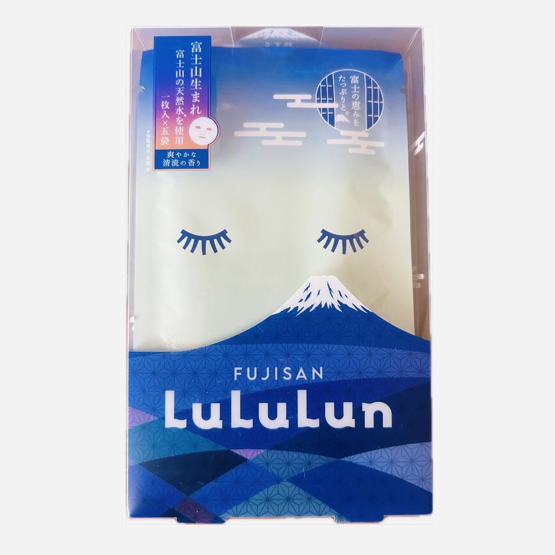 

Изготовлено на основе натуральной воды от Fuji LuLuLun Fuji 1 лист x 5 пакетиков Местный ограниченный тираж [Traveling LuLuLun] Mt. Гора.