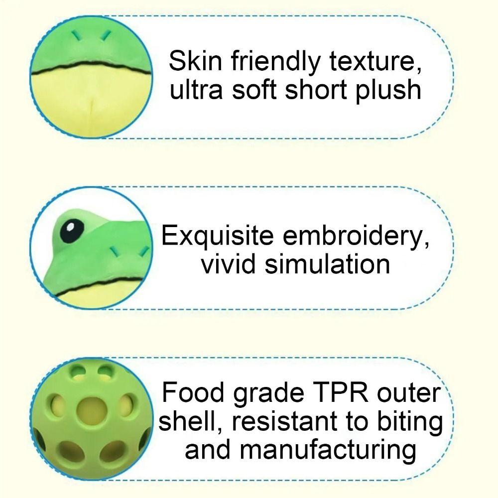Bissfester Plüschfrosch Hundespielzeug Cartoon Froschform Hund Langeweile Begleiter Spielzeug Indoor Spiel
