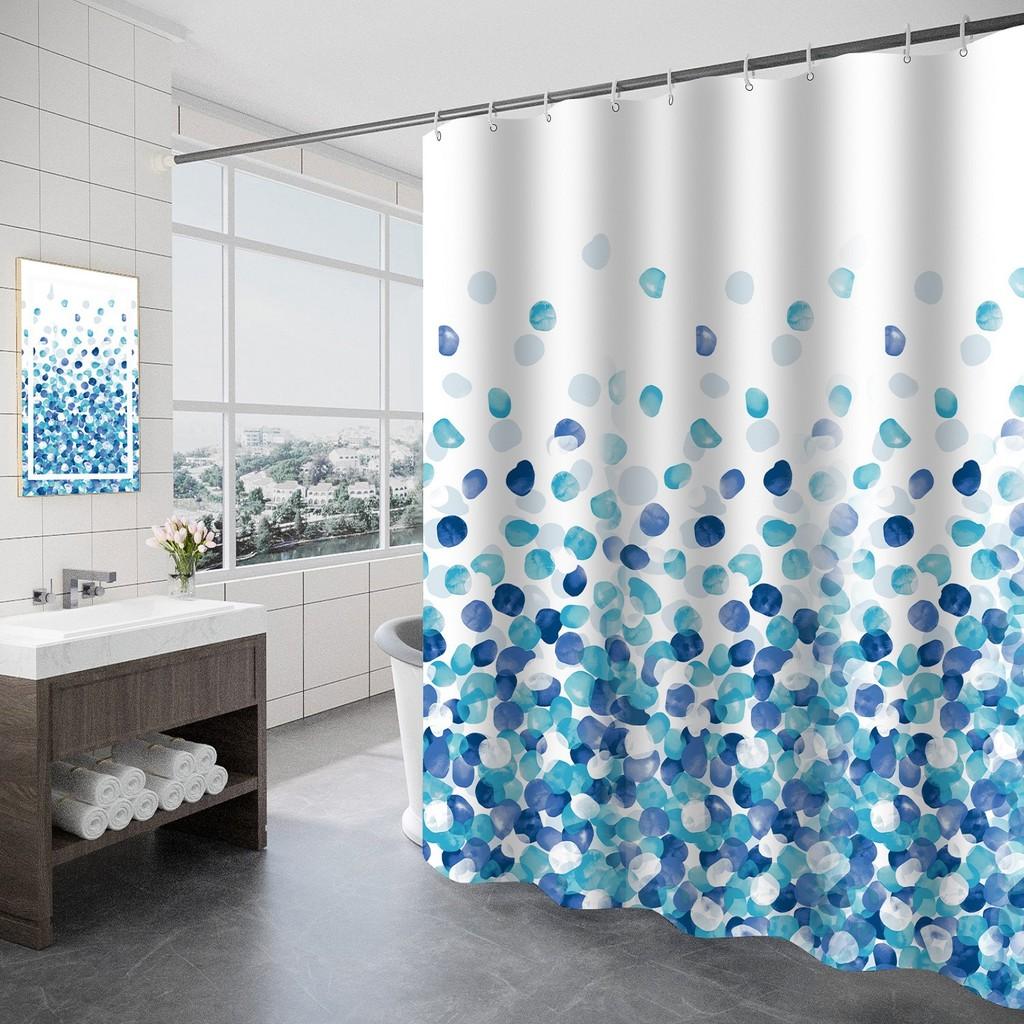 Grade Waterproof Hotel Polyester Shower Curtain Floral Home Bathroom Hospitality