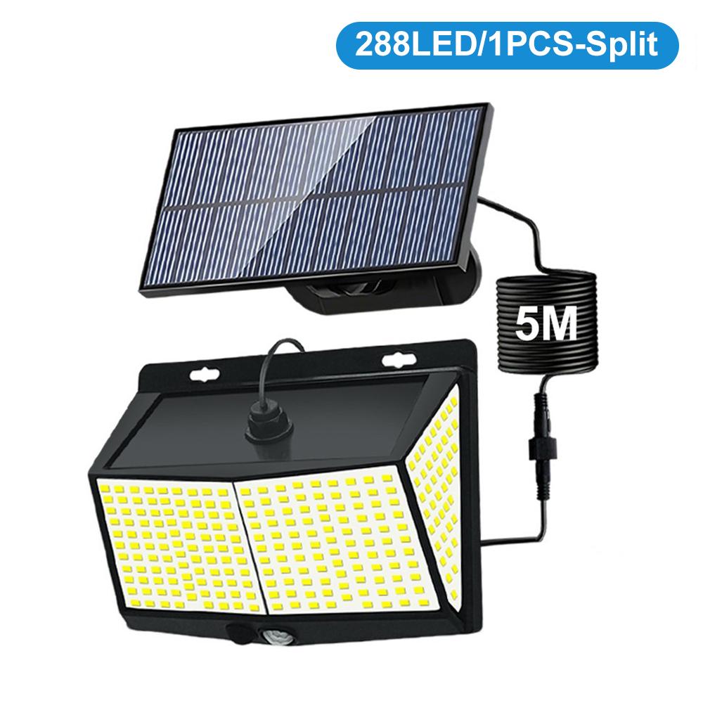 Outdoor 368/468 LED Solar Wall Light Motion Sensor Lights 3 Lighting Modes Solar Powered Garden Lights For Garden Lighting