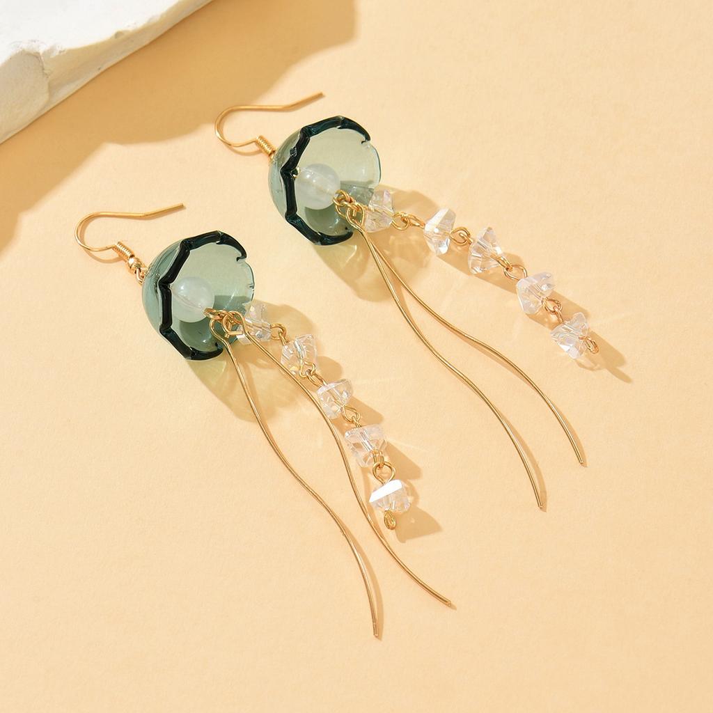 Jellyfish Dangle Earrings Ocean Theme Jewelry Sea Creature Inspired Earrings For Women Teen Girls
